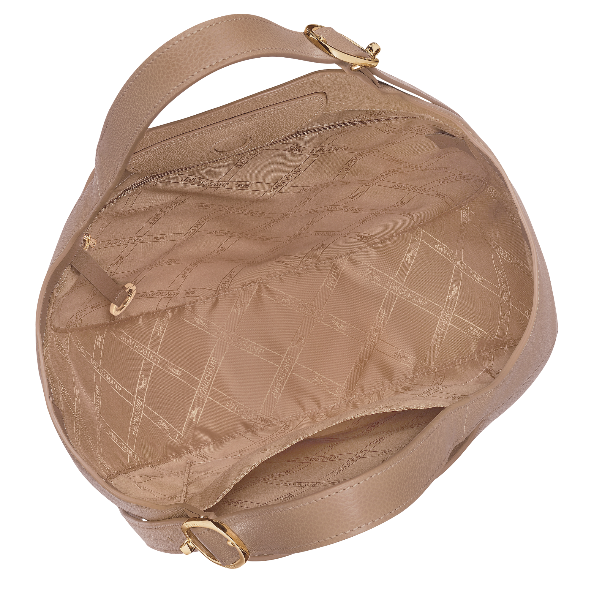 Le Foulonné XL Tote bag / Biscuit - Leather - Image 6