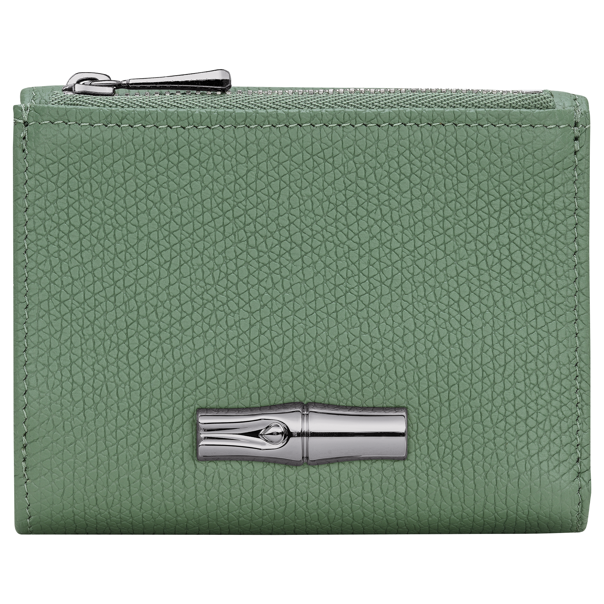 Le Roseau Compact wallet / Oregano - Leather