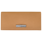 Le Roseau Long continental wallet / Walnut - Leather