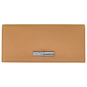 Le Roseau Long continental wallet / Walnut - Leather