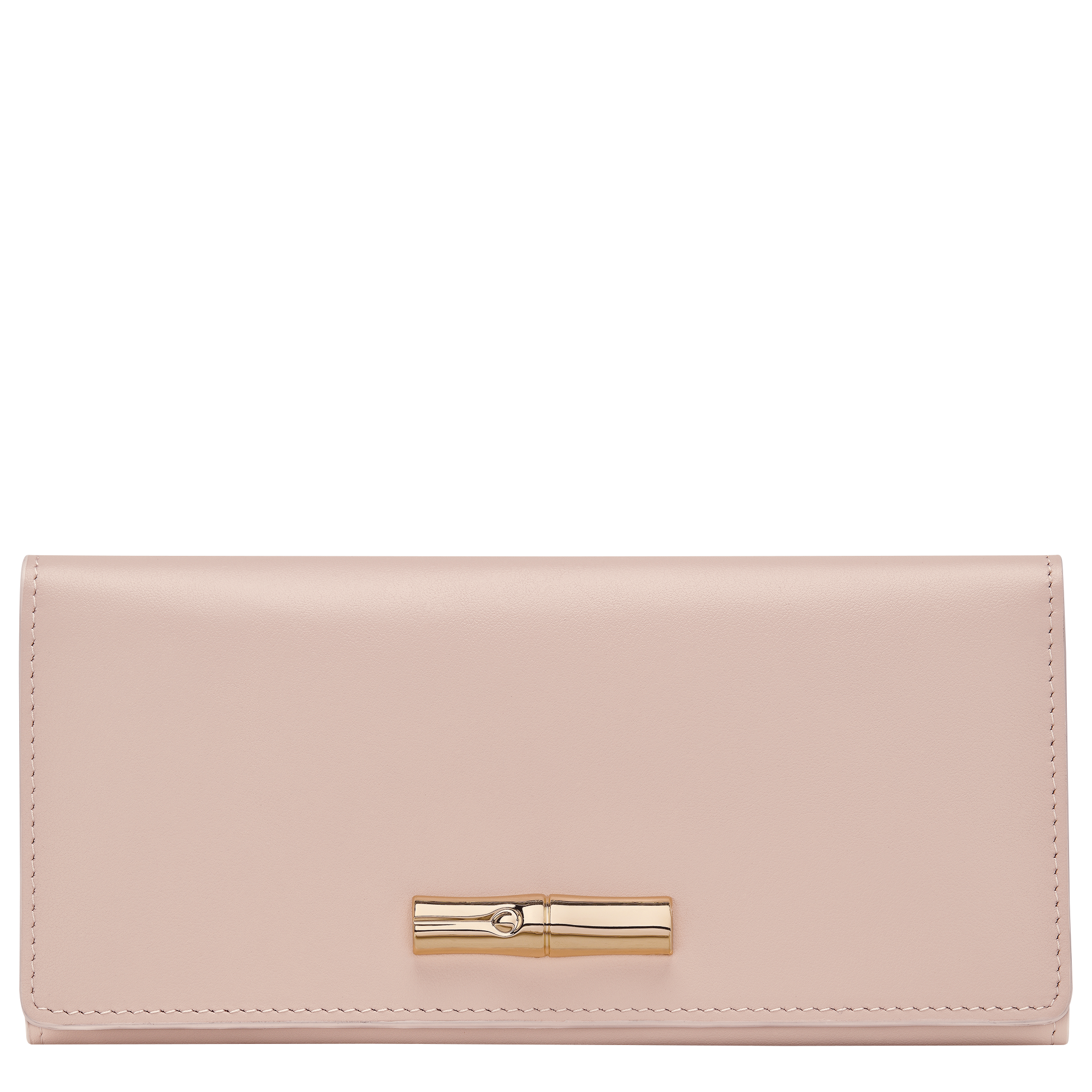 Le Roseau Long continental wallet / Petal Pink - Leather