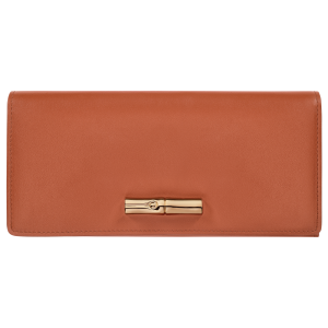 Le Roseau Long continental wallet / Bark - Leather