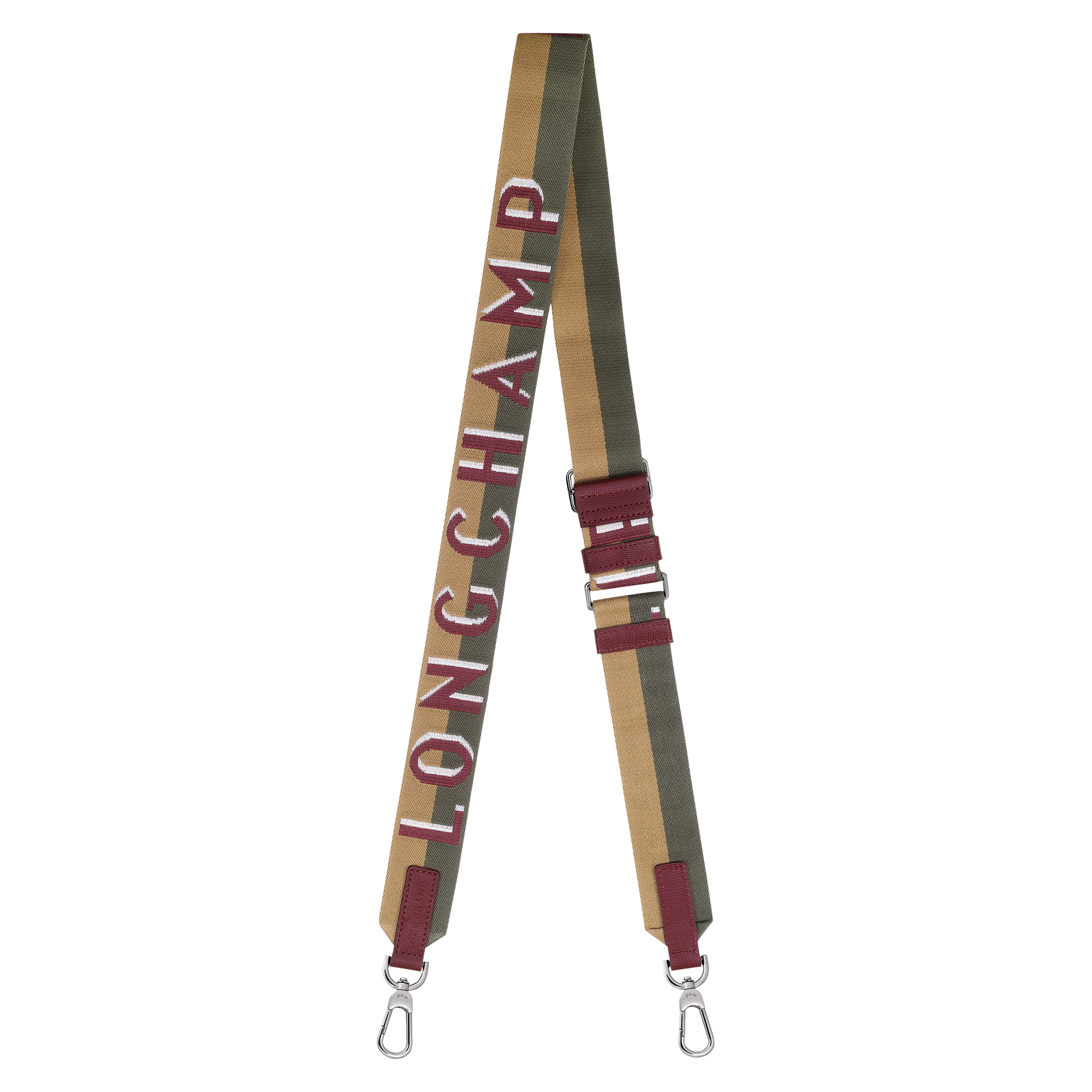 Longchamp Shadow Shoulder strap / Pomegranate - Canvas