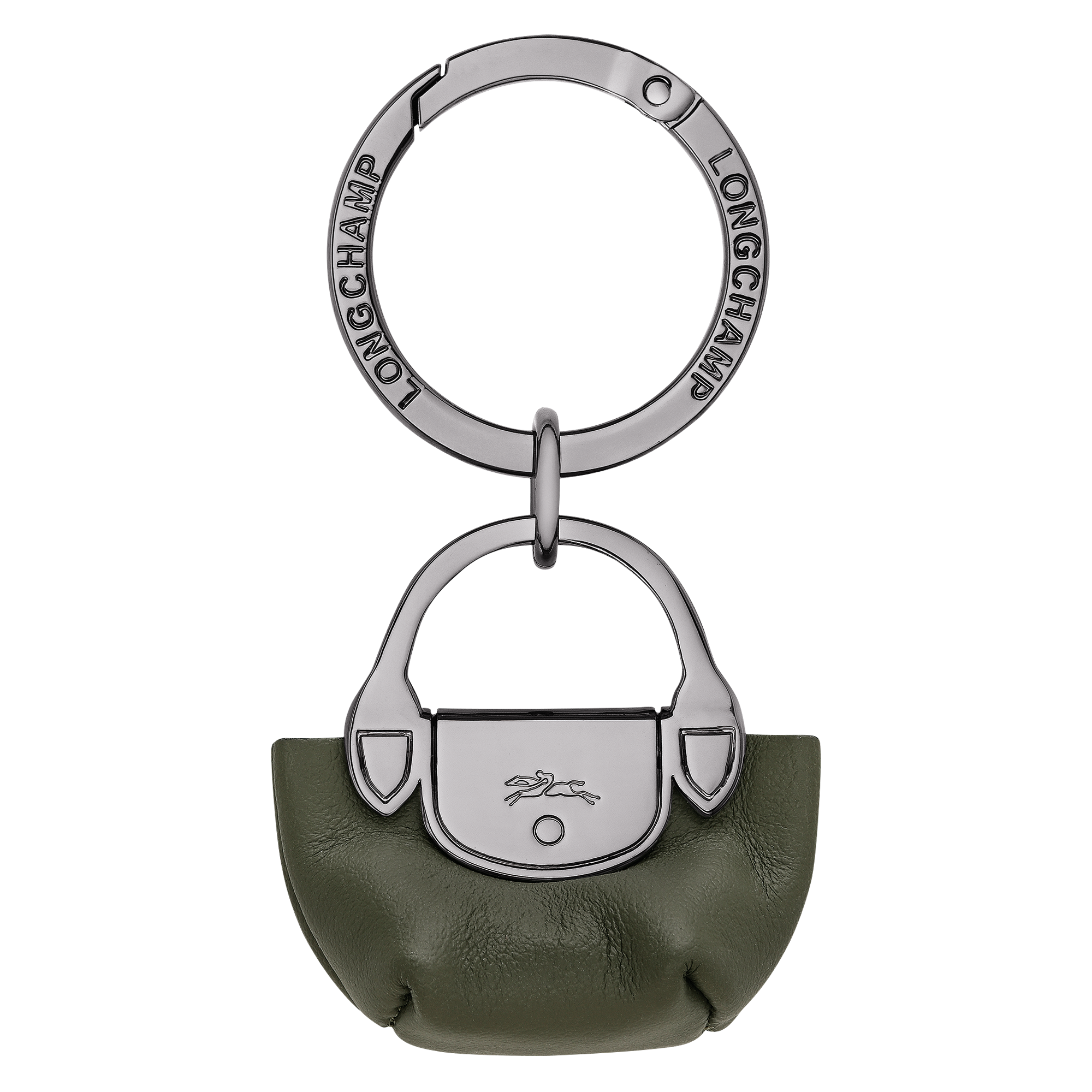 Le Pliage Xtra Key ring / Fir - Leather