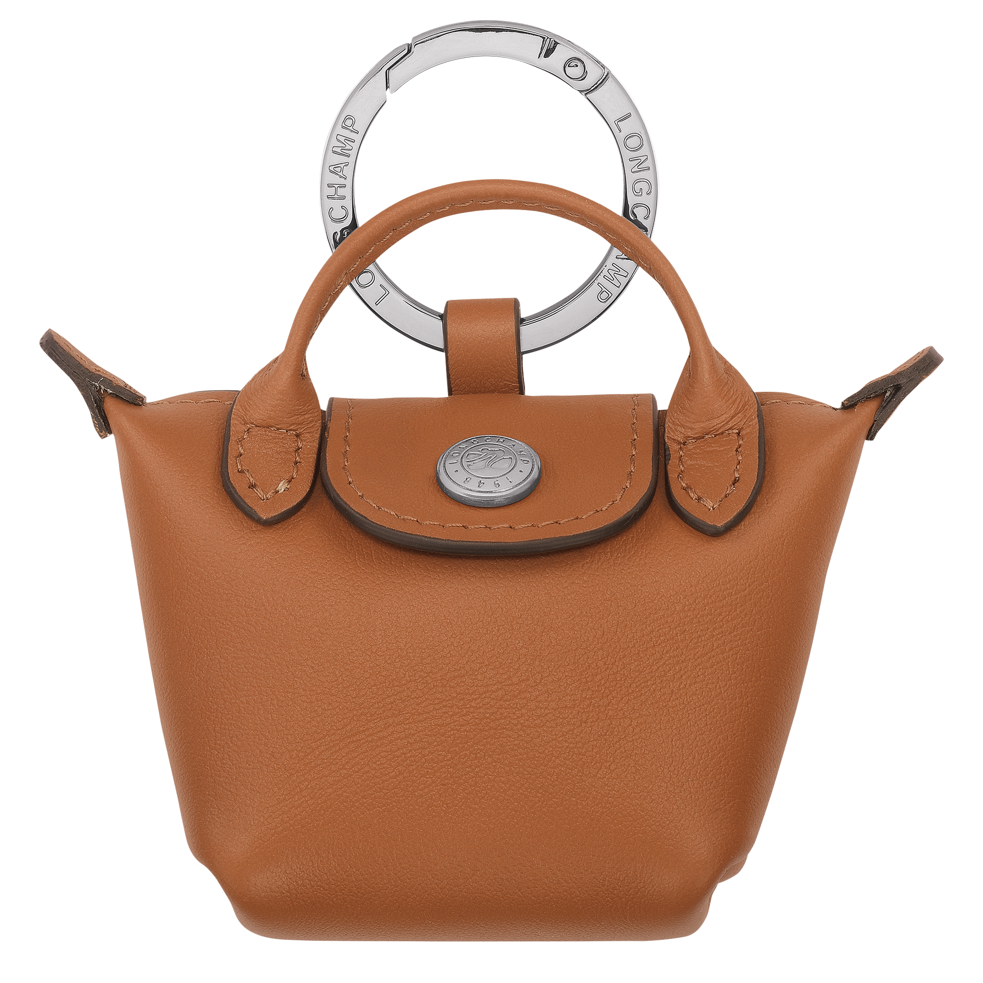 Le Pliage Xtra Key ring / Cashew - Leather