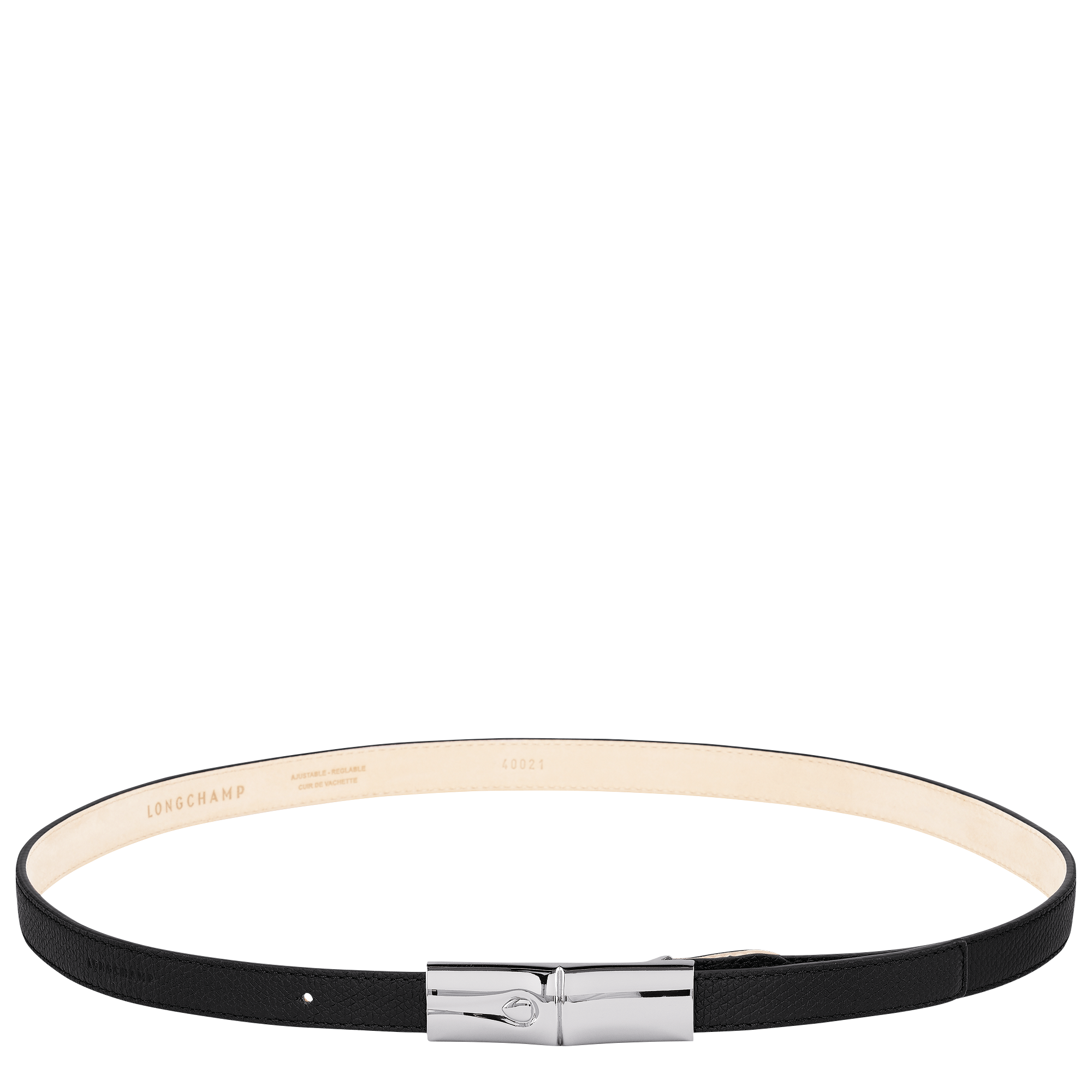 Le Roseau Ladies' belt / Black - Leather
