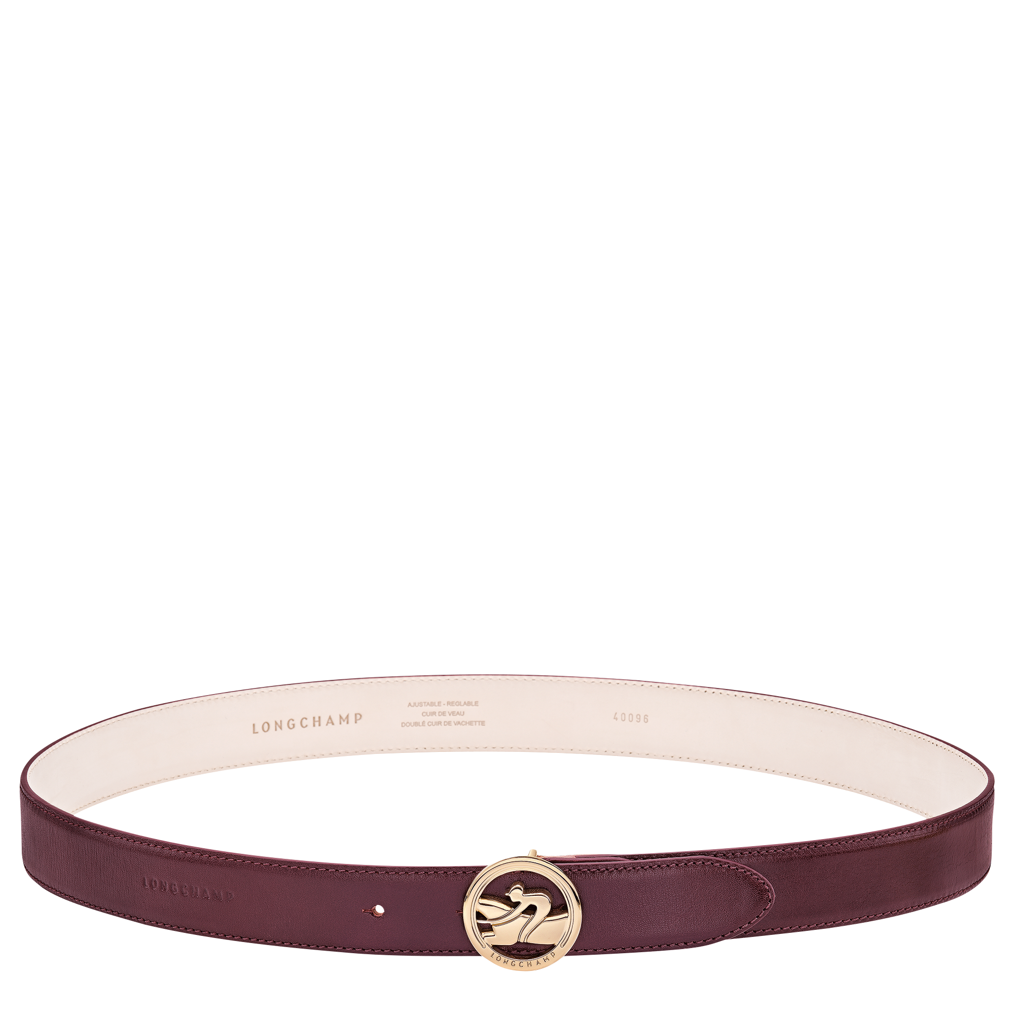 Archive Ladies' belt / Burgundy - Leather