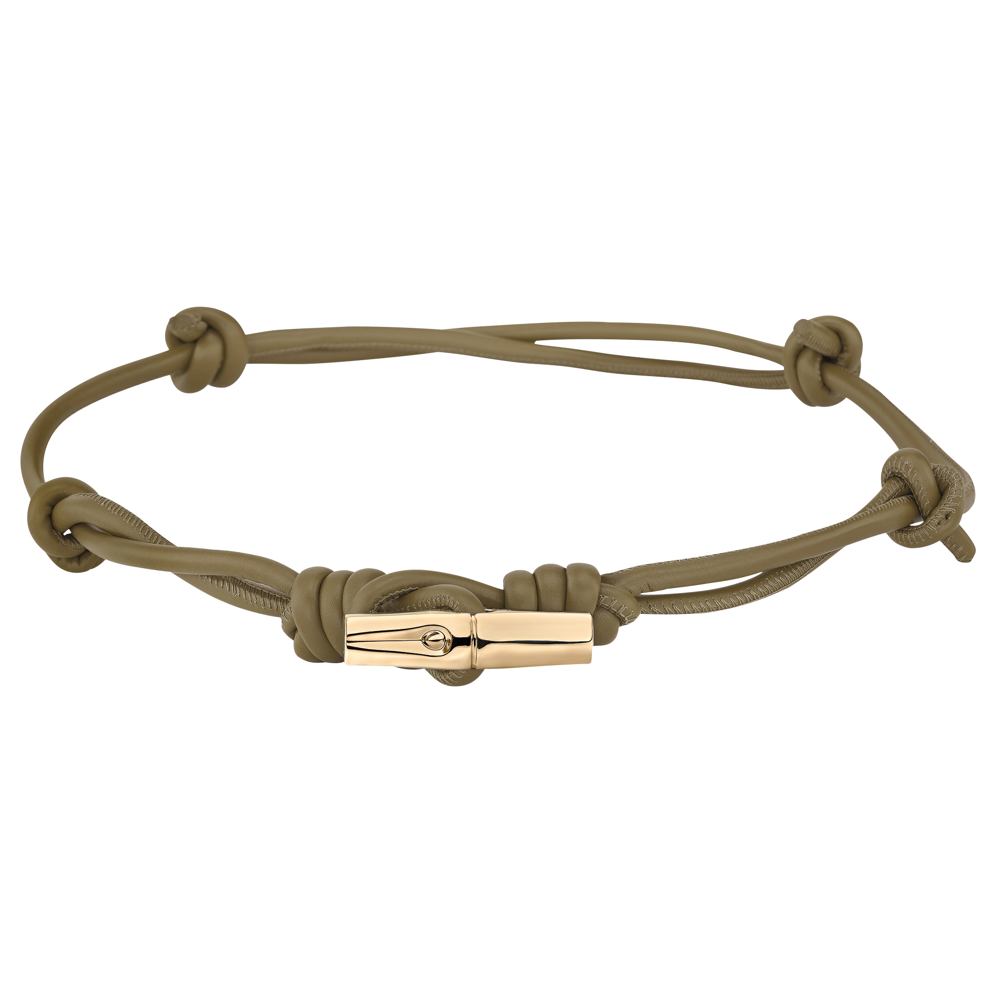 Le Roseau Ladies' belt / Olive - Leather