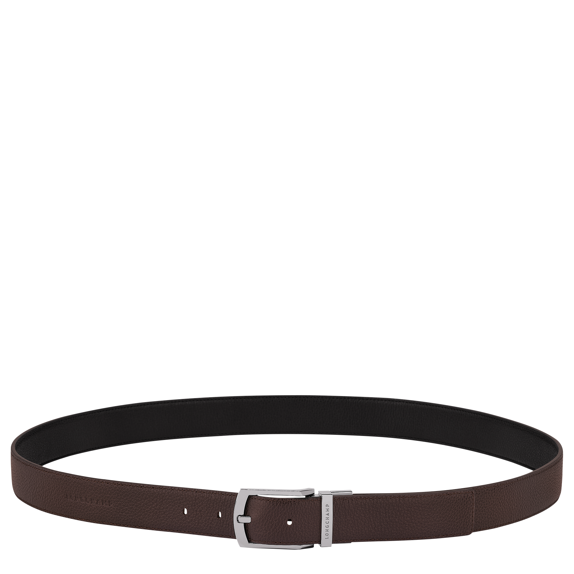 Le Foulonné Men's belt / Mocha/Black - Leather