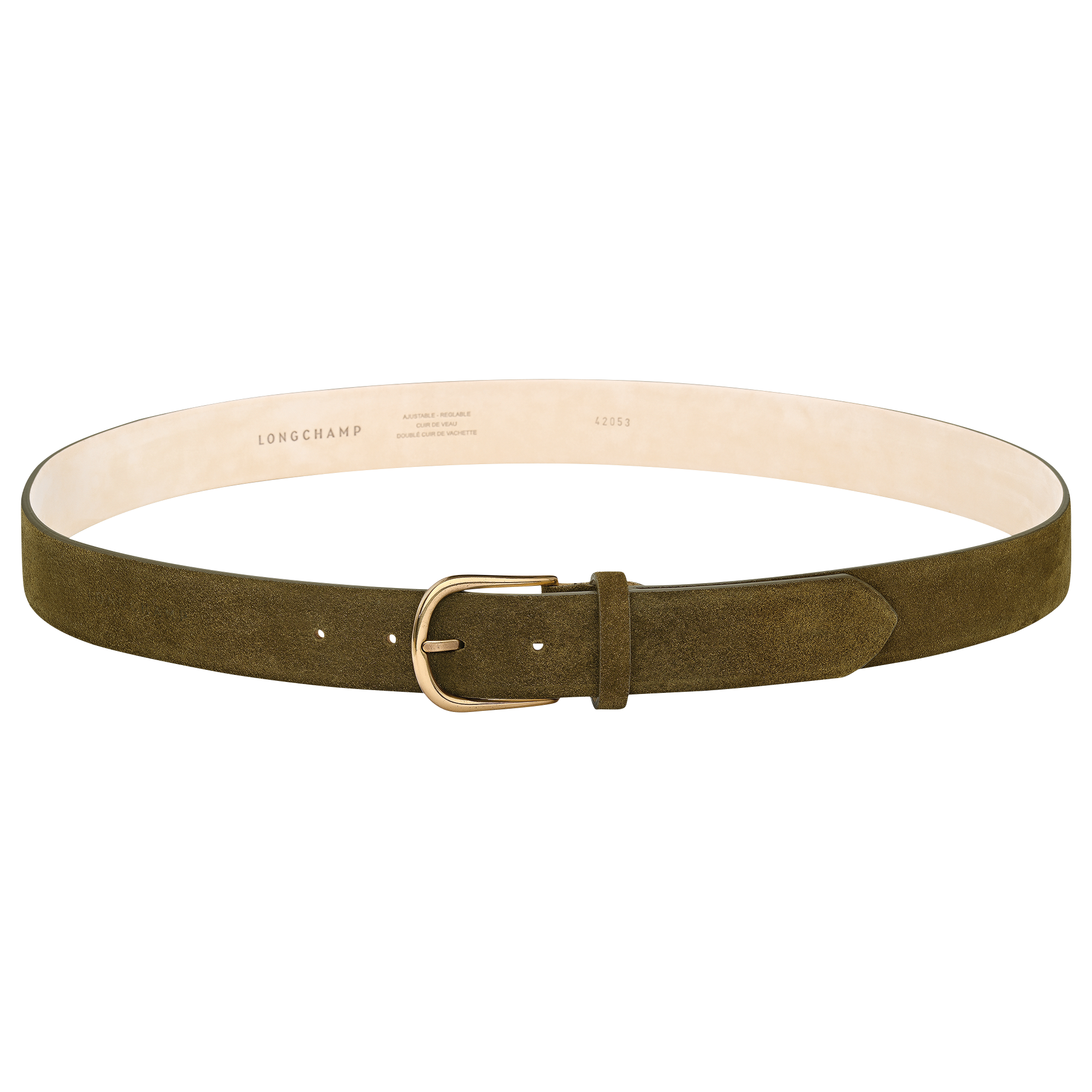 French Charm Men's belt / Olive - Leather
