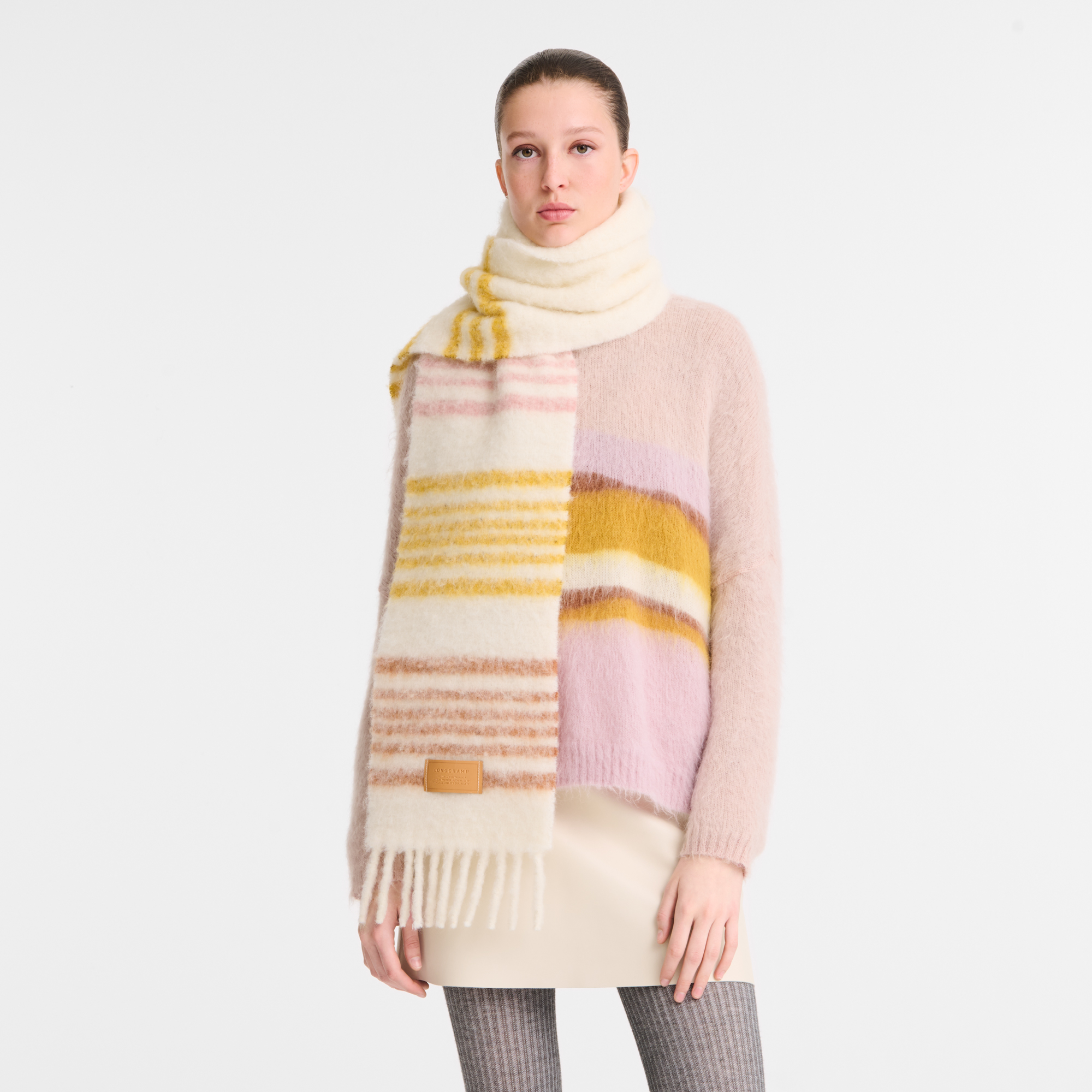 Twist Hivernal Scarf / Nutmeg - Blended alpaga