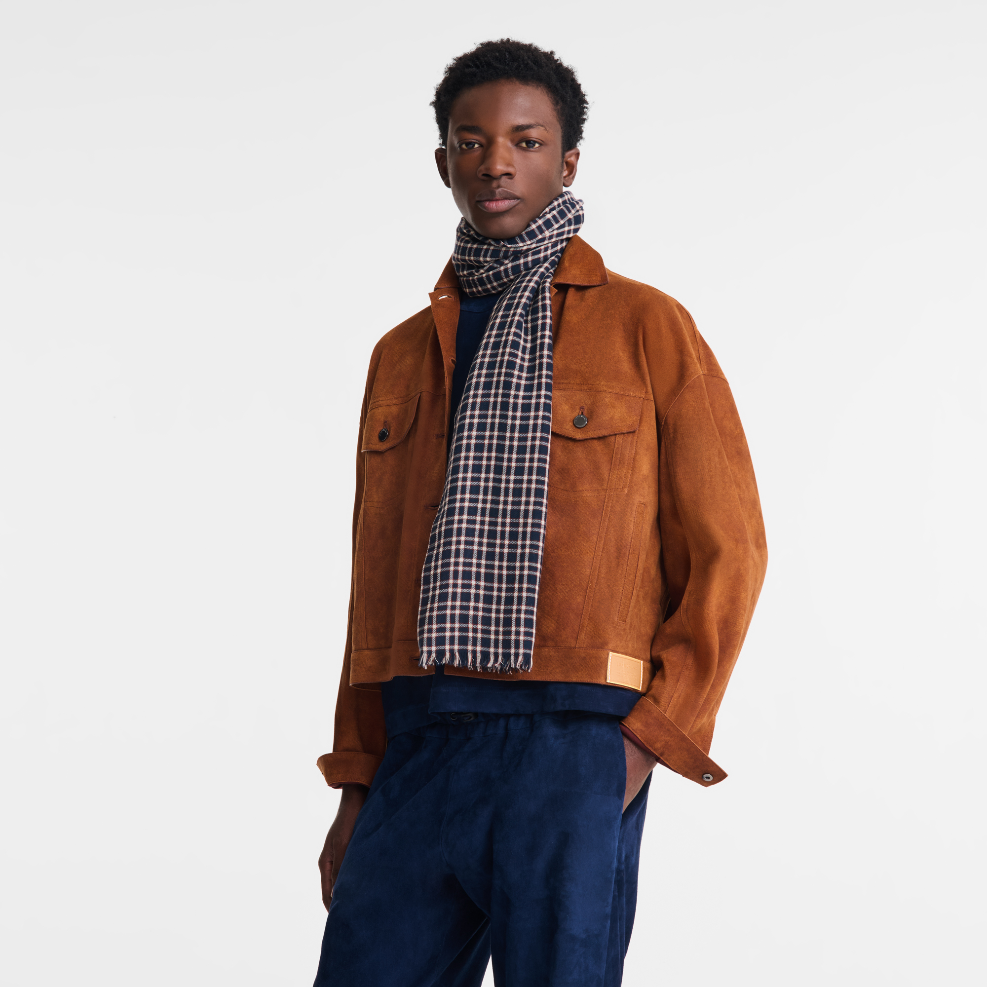 Portobello Scarf / Navy - Wool