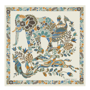 Forêt Longchamp Silk scarf 50 / Paper - Silk