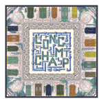 Jardin Parisien Silk scarf 90 / Navy - Silk