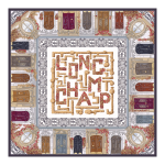 Jardin Parisien Silk scarf 90 / Ebony - Silk