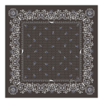 French Bandana Silk scarf 50 / Mocha - Silk