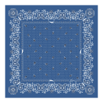 French Bandana Silk scarf 50 / Atlantic - Silk