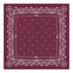 French Bandana Silk scarf 50 / Pomegranate - Silk