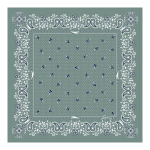French Bandana Silk scarf 50 / Celadon - Silk