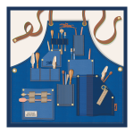 Longchamp Worker Silk scarf 50 / Navy - Silk