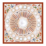 Palette d'Artiste Silk scarf 70 / Cashew - Silk