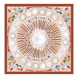 Palette d'Artiste Silk scarf 70 / Cashew - Silk