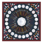 Palette d'Artiste Silk scarf 70 / Pomegranate - Silk