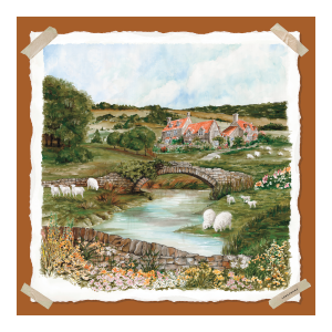 Pastoral Beauty Silk scarf 70 / Marmalade - Silk