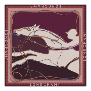 A toute Allure Silk scarf 90 / Pomegranate - Silk