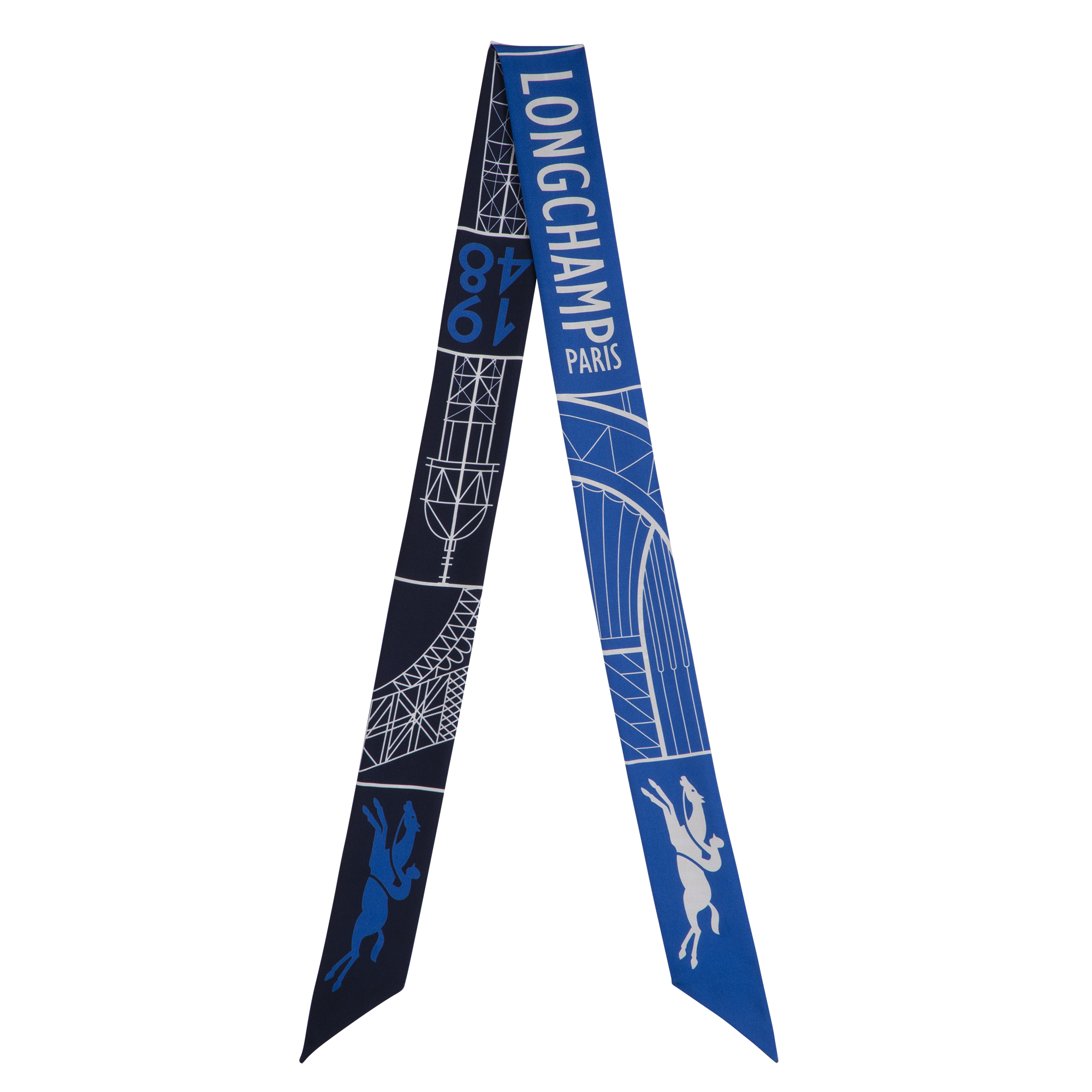 Eiffel Tower 1948 Headband / Navy - Silk