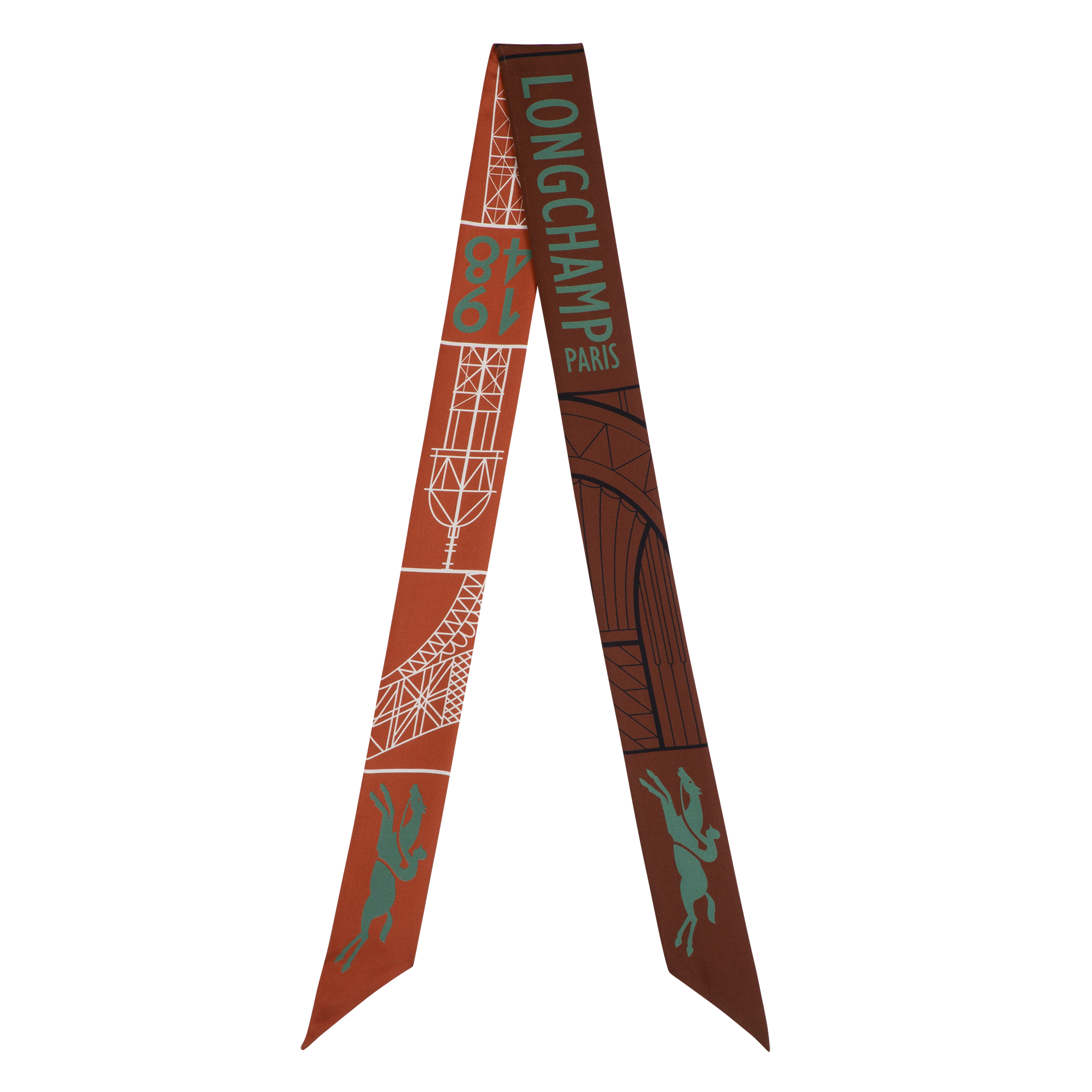 Eiffel Tower 1948 Headband / Marmalade - Silk