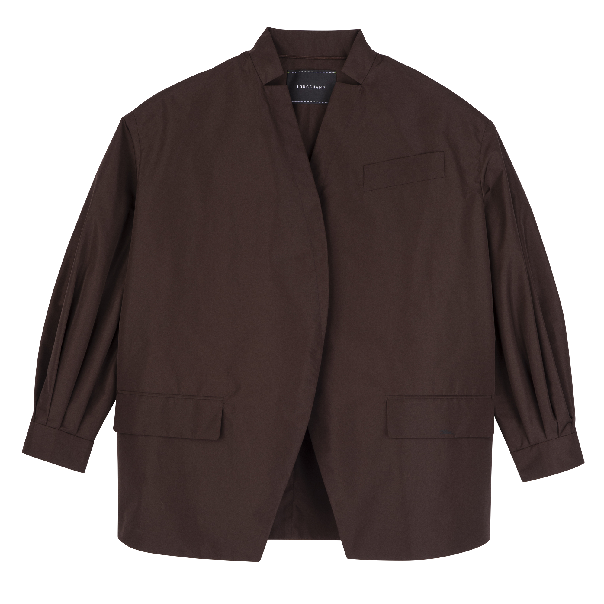 Kimono jacket / Mocha - Technical taffeta