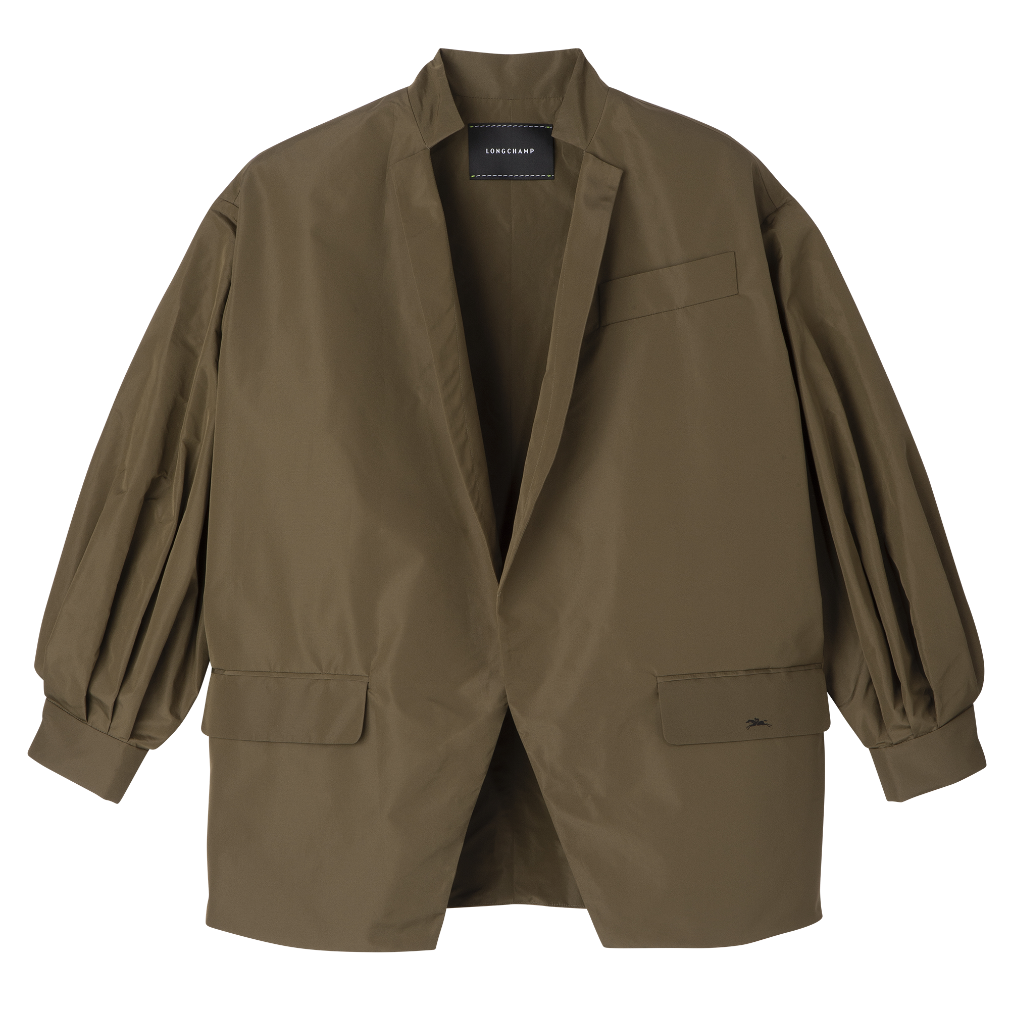 Kimono jacket / Artichoke - Technical taffeta