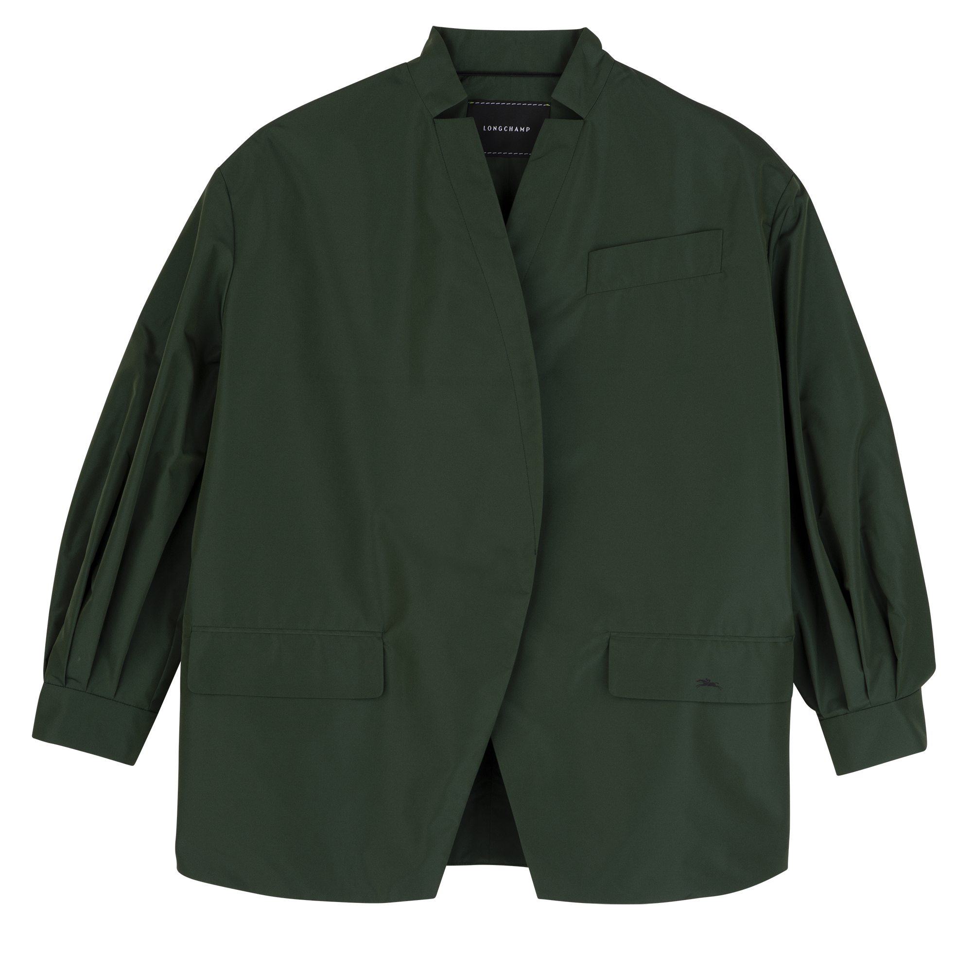 Kimono jacket / British Green - Technical taffeta