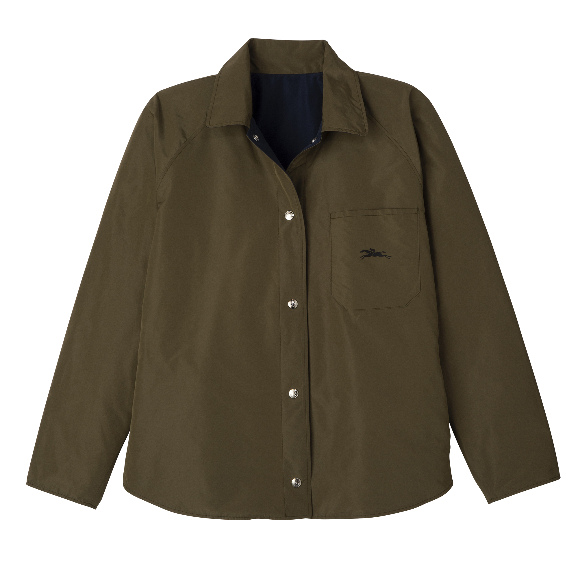 Padded blouson / Navy/Artichoke - Technical taffeta