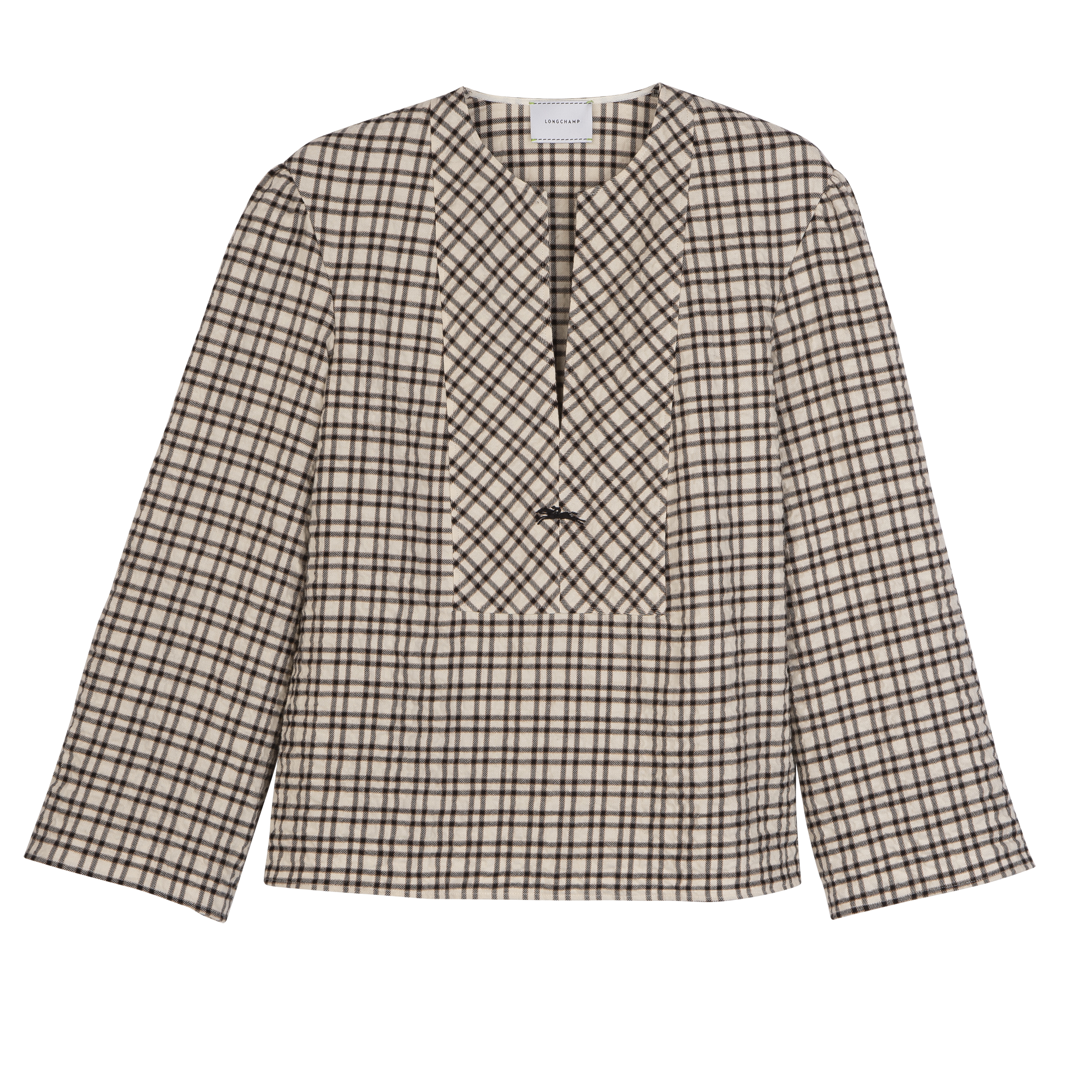 Blouse / Ecru - Jacquard cotton