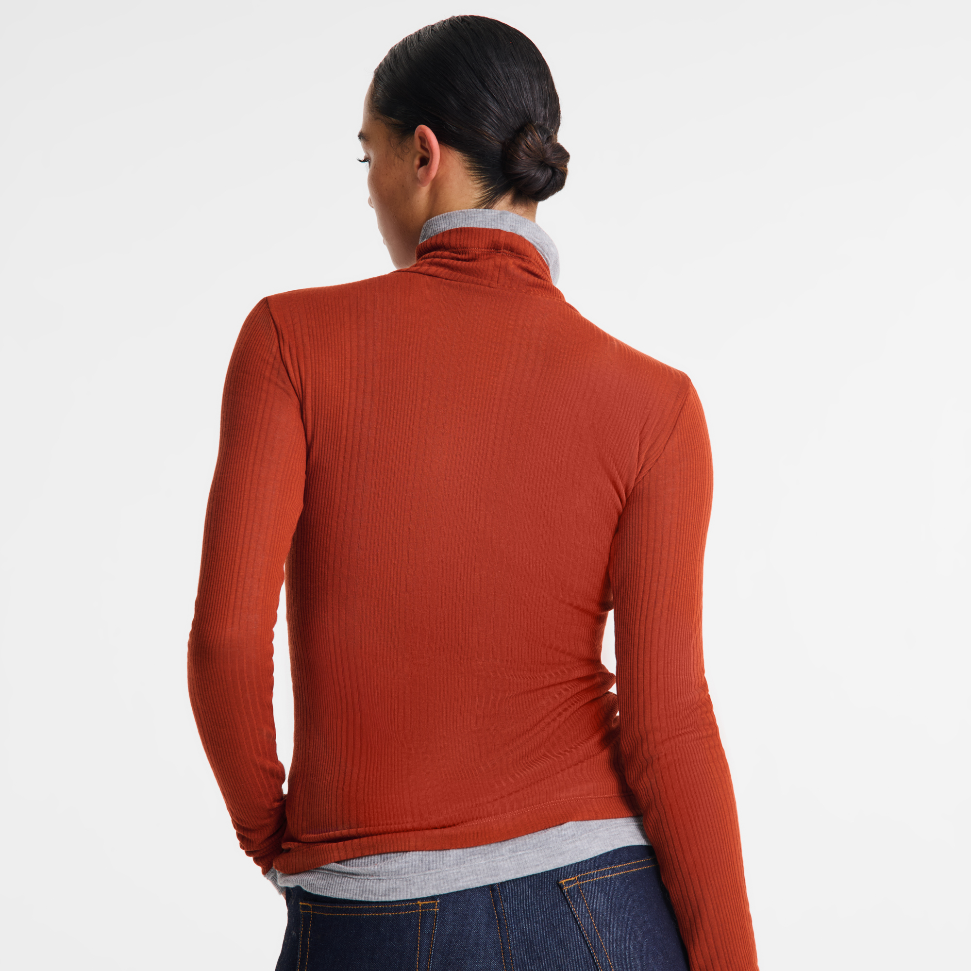 Thin turtleneck sweater / Marmalade - Jersey - Image 3