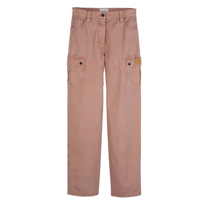 Trousers / Pink Tea - Overdyed cotton - Image 10