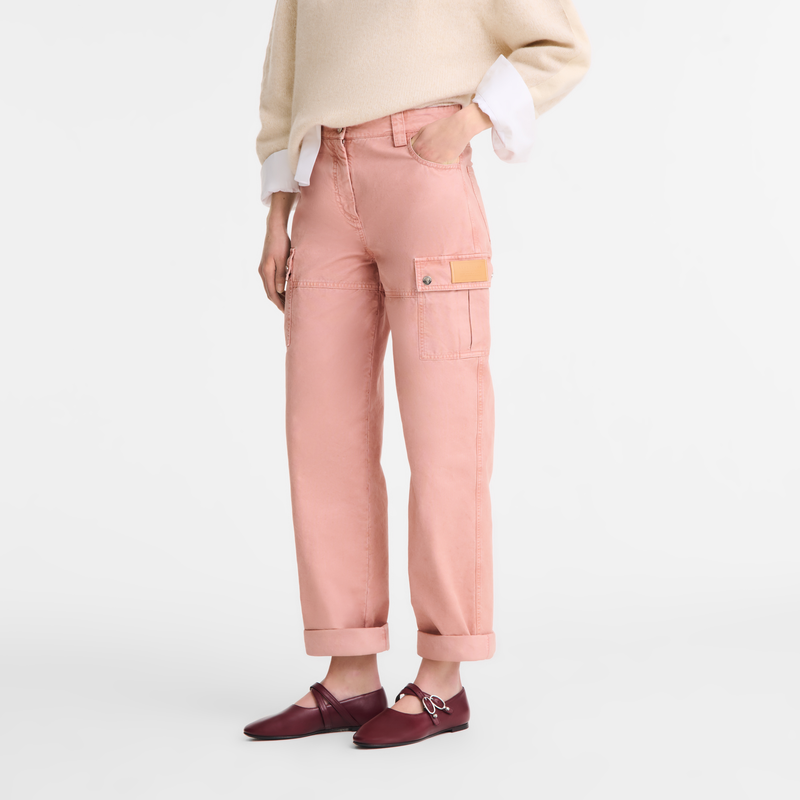 Trousers / Pink Tea - Overdyed cotton - Image 6