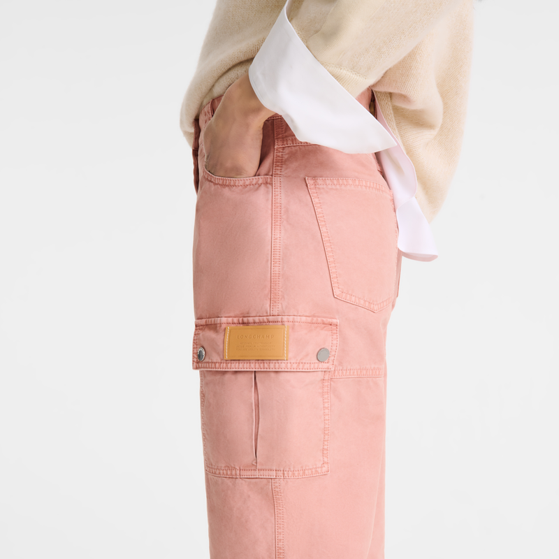 Trousers / Pink Tea - Overdyed cotton - Image 9