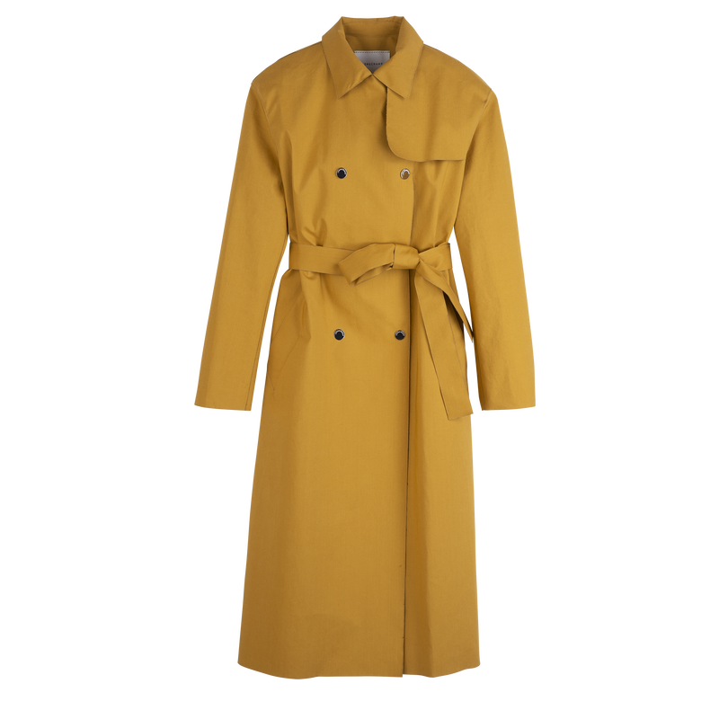 Trench coat / Red - Water-repellent technical canvas - Image 15