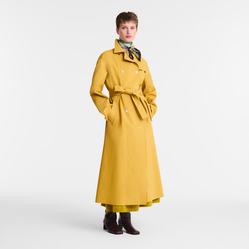 Trench coat / Red - Water-repellent technical canvas - Image 19