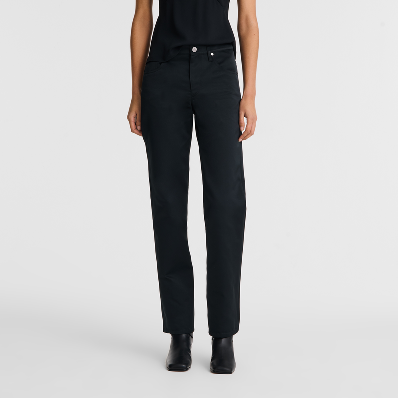 Trousers / Black - Techno satin - Image 6