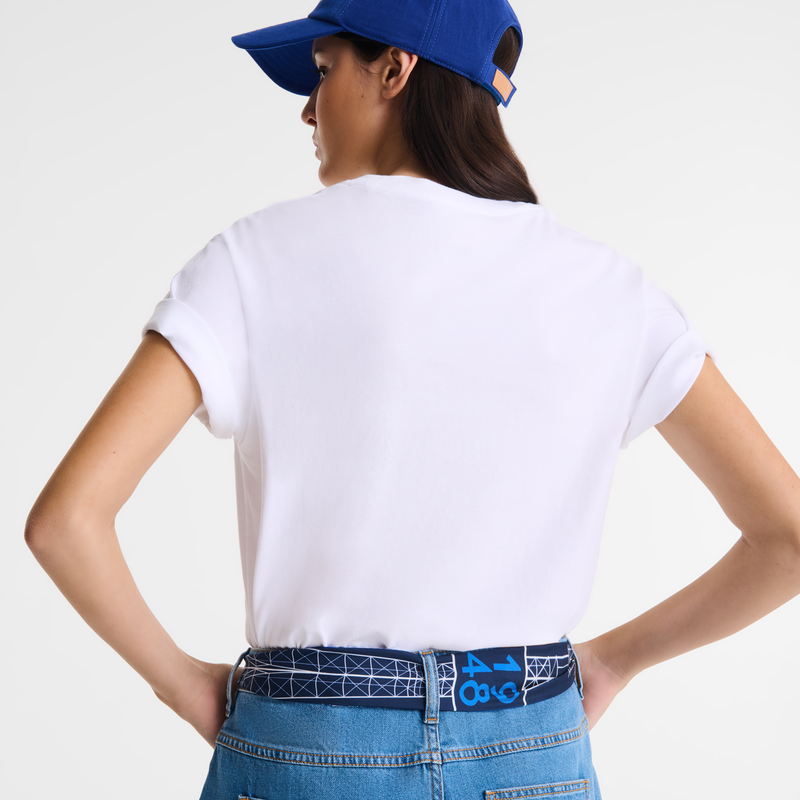 T-shirt / White - Printed jersey - Image 6