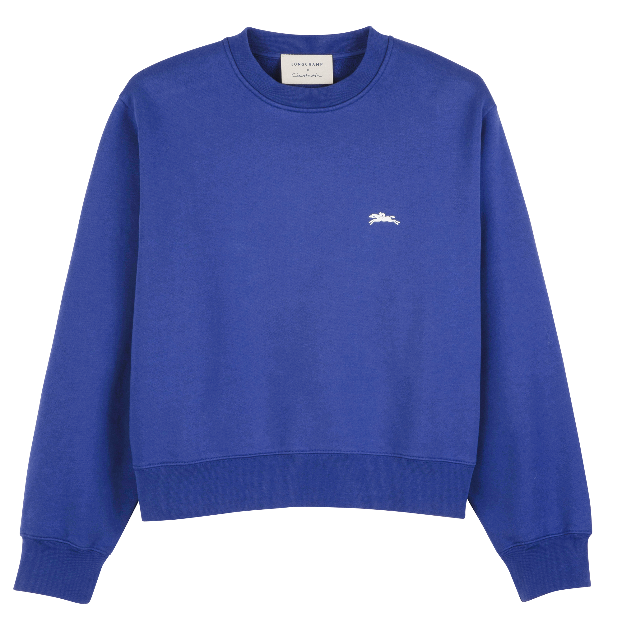 Sweatshirt / Cobalt - Printed jersey