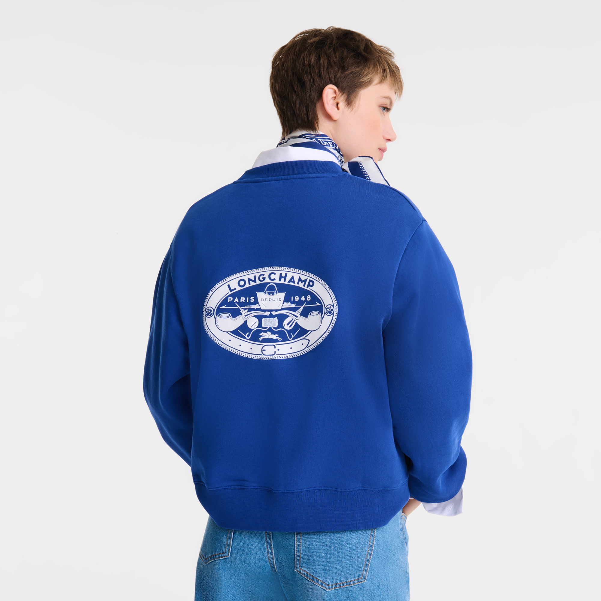 Sweatshirt / Cobalt - Printed jersey - Image 3