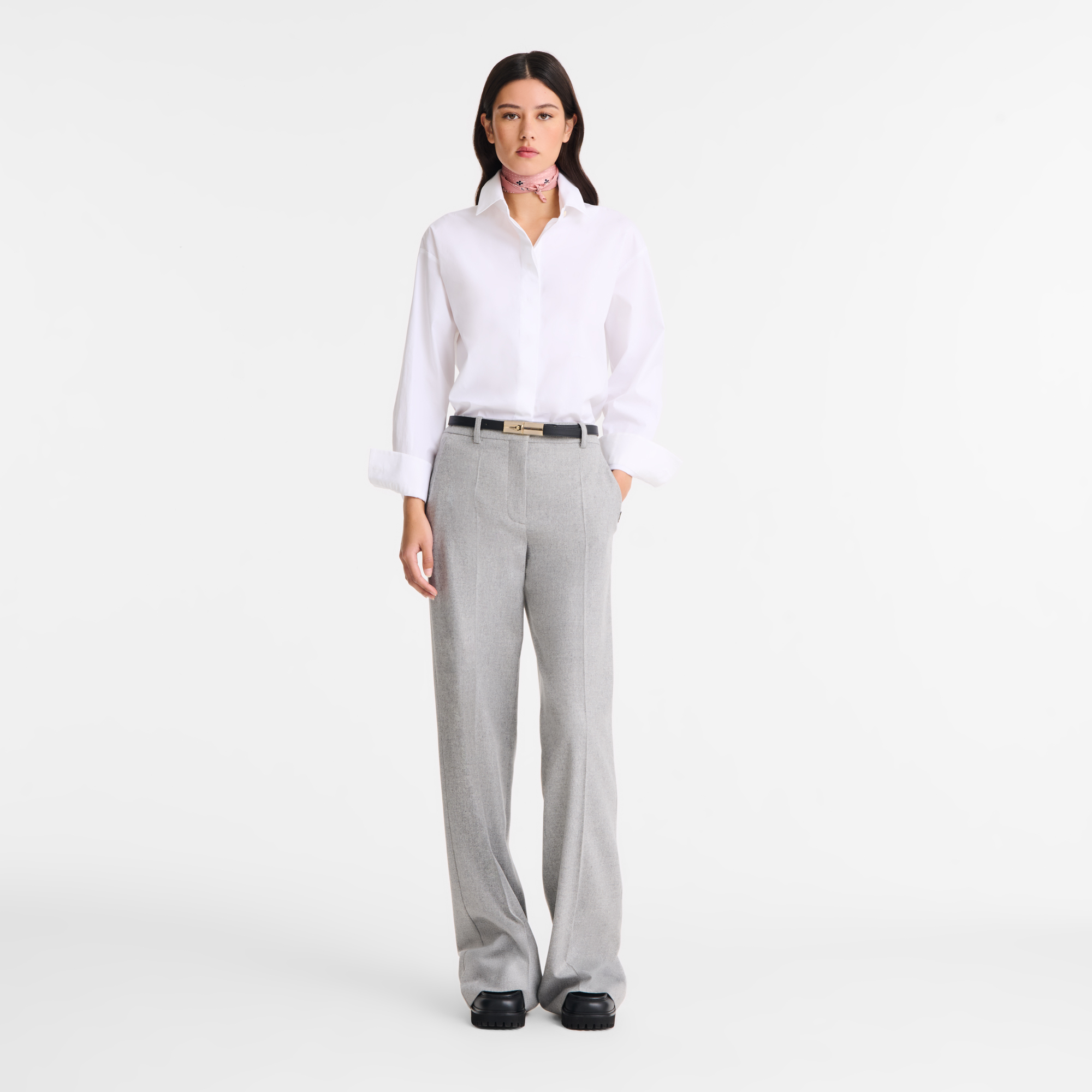 Trousers / Grey - Flannel - Image 2