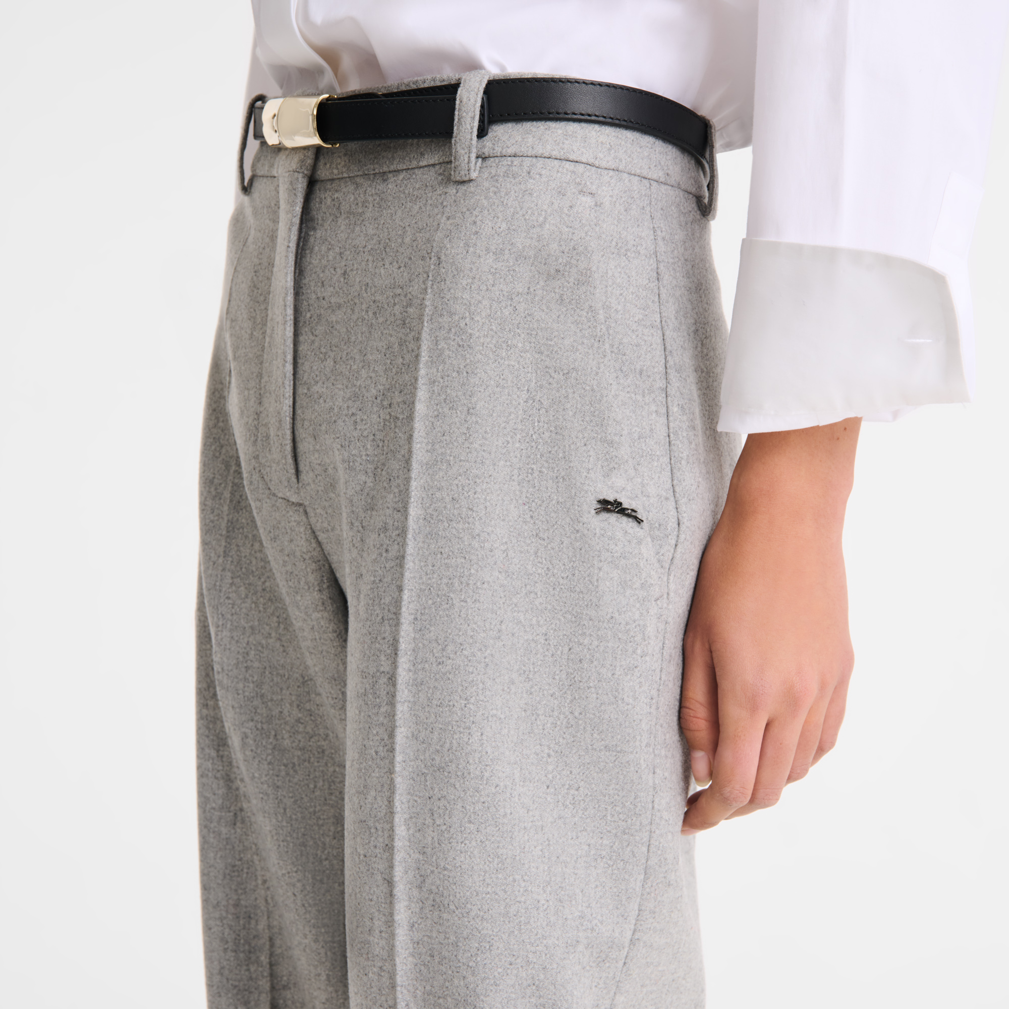 Trousers / Grey - Flannel - Image 5