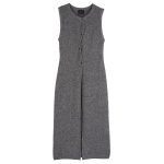 Sleeveless cardigan / Anthracite - Knit
