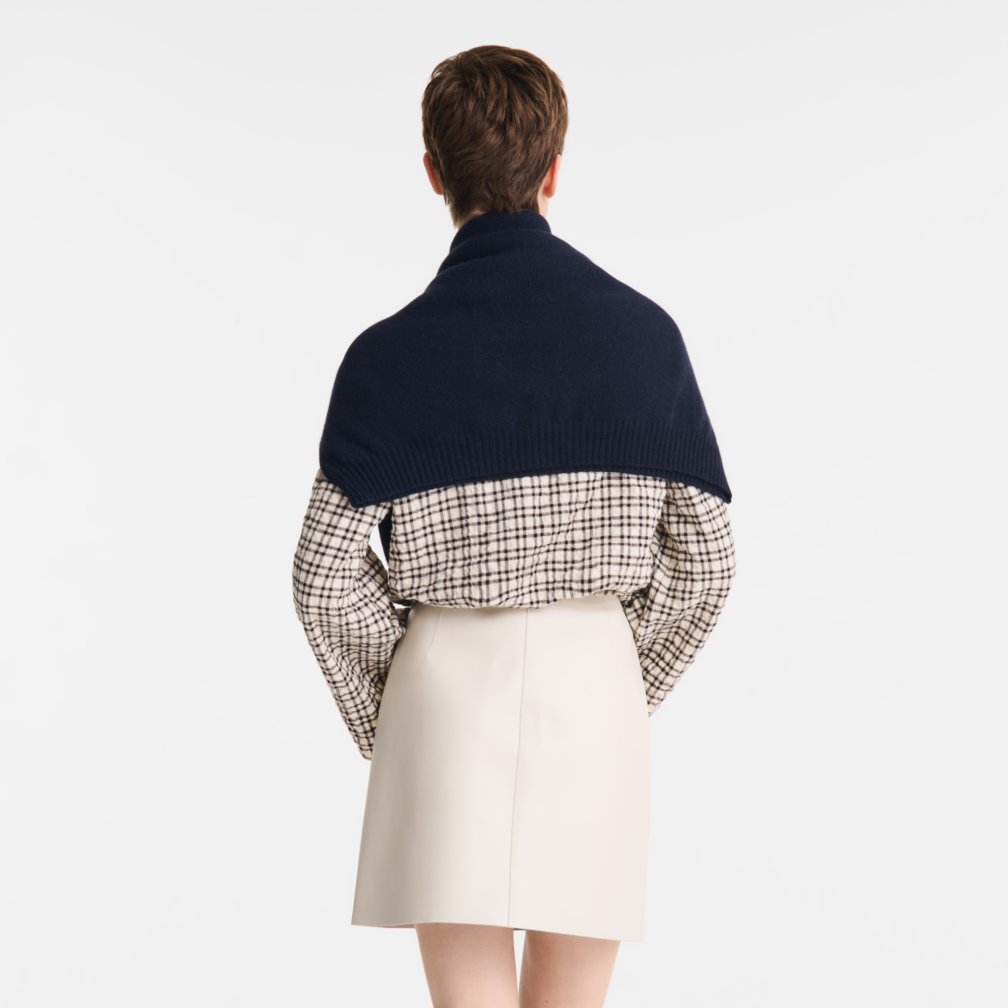 Skirt / Ecru - Leather - Image 3